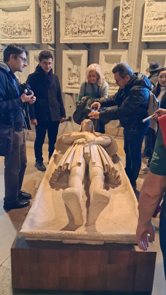 Virgin mary statue in Milan