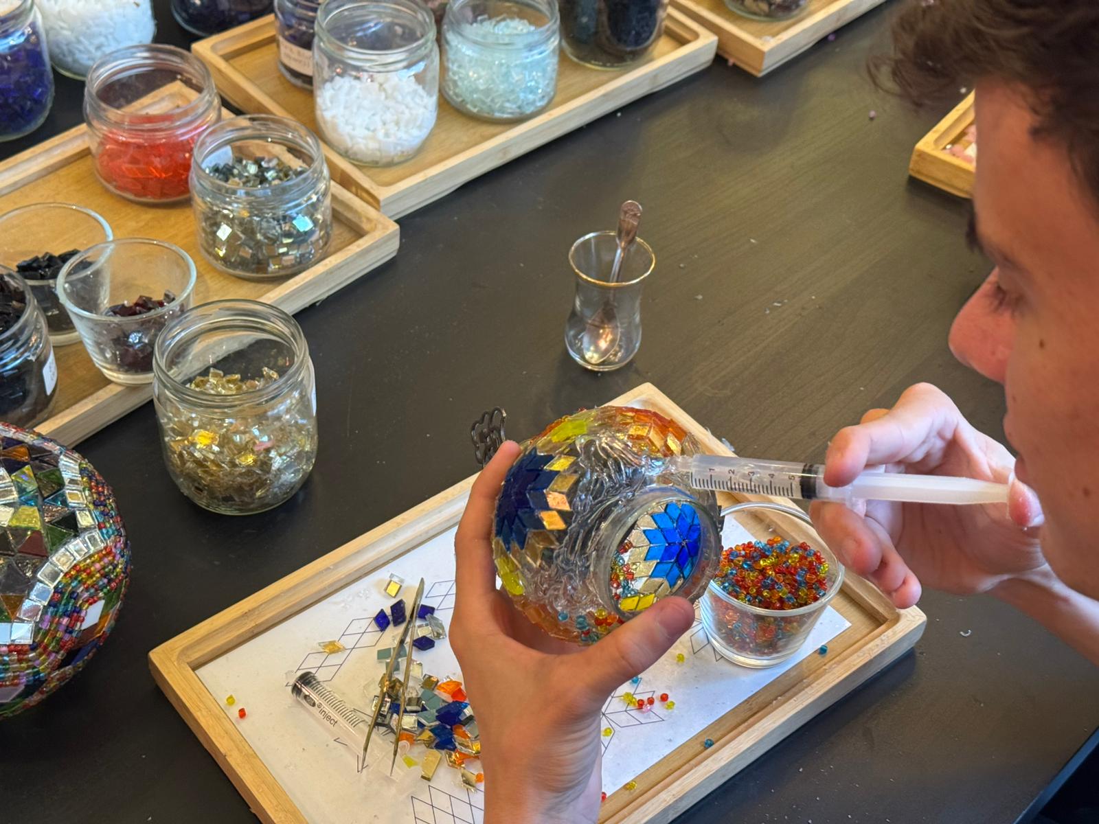 Mozaik lamba atölyesi